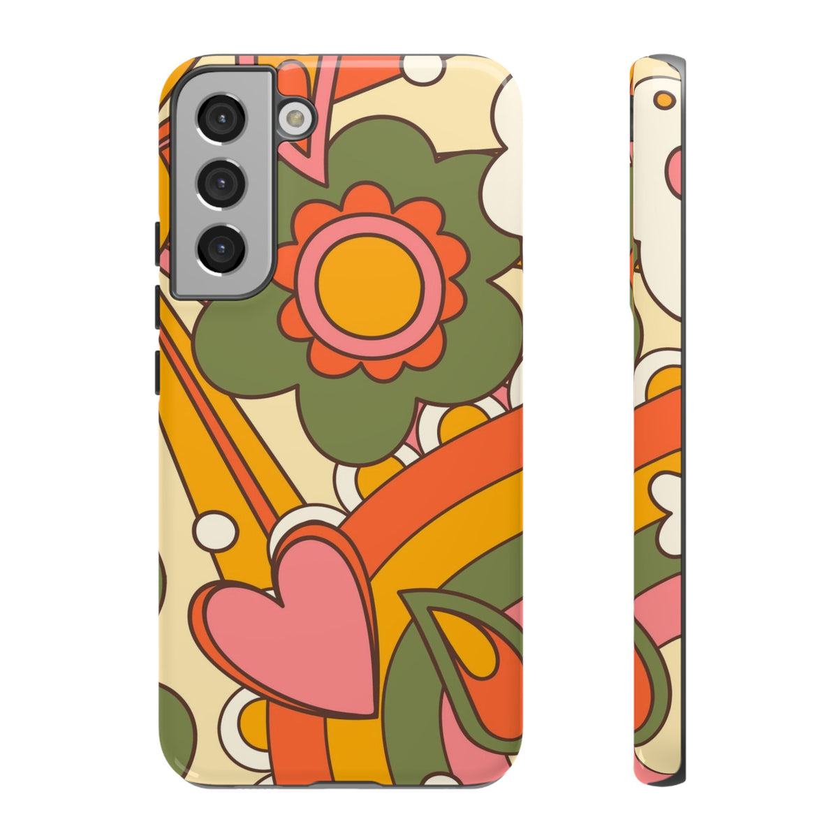 60's Wallpaper - Pink/Green