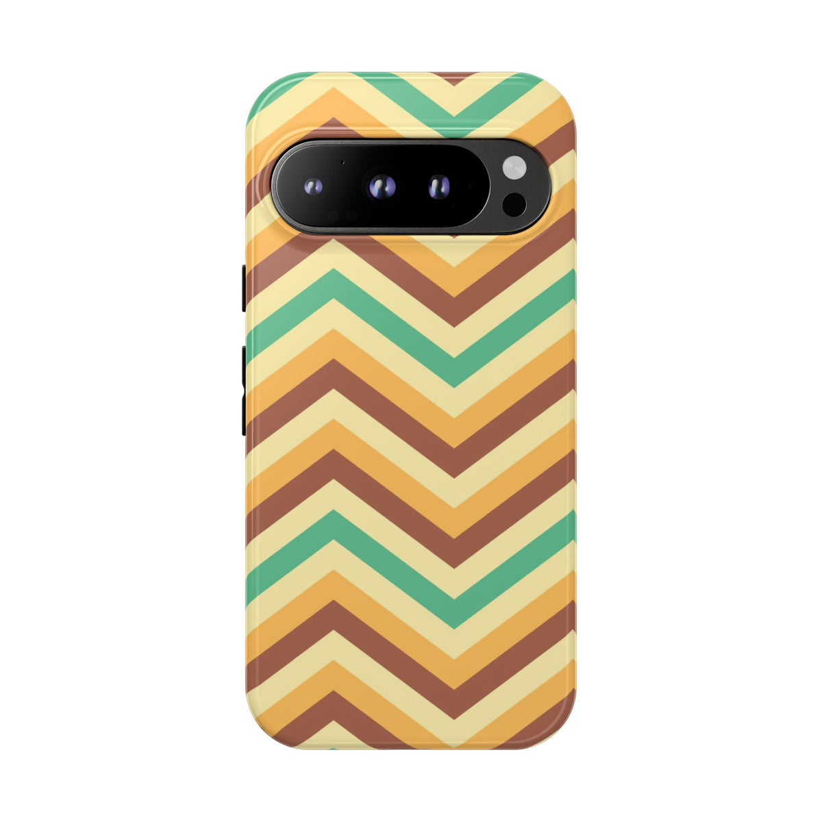 Zig Zags - Brown/Green