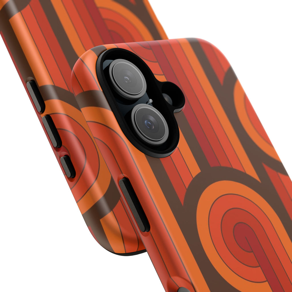 60's Wallpaper - Orange/Brown