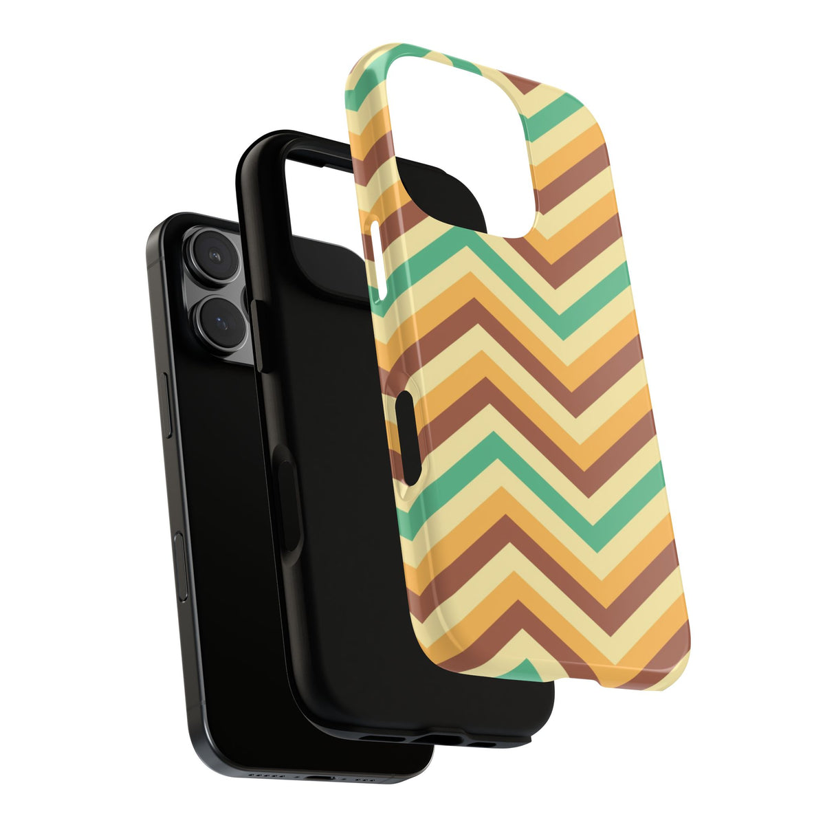 Zig Zags - Brown/Green