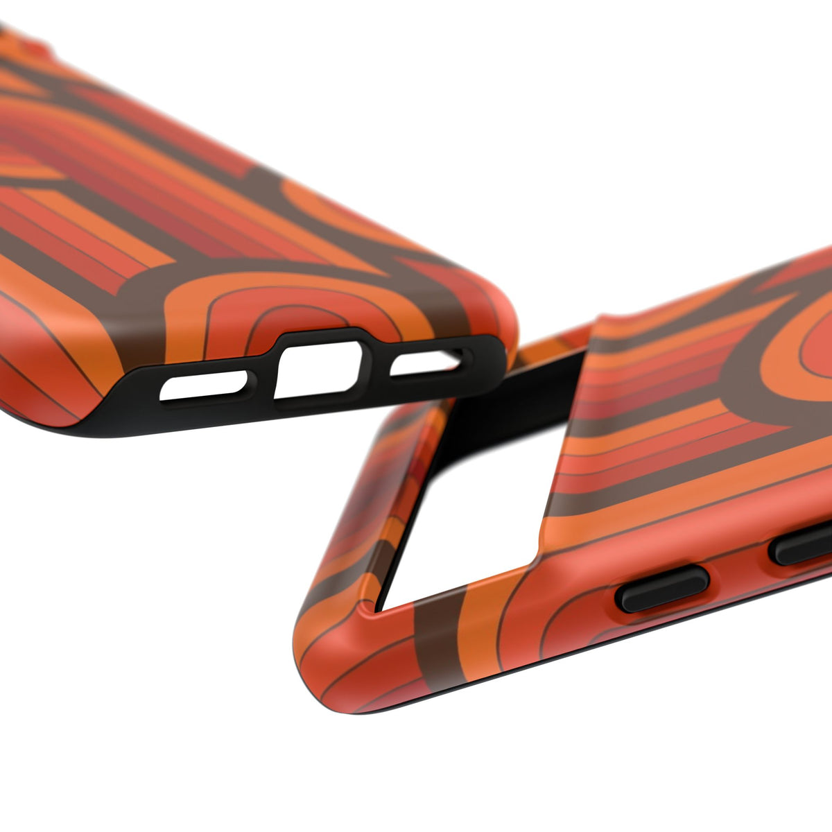 60's Wallpaper - Orange/Brown