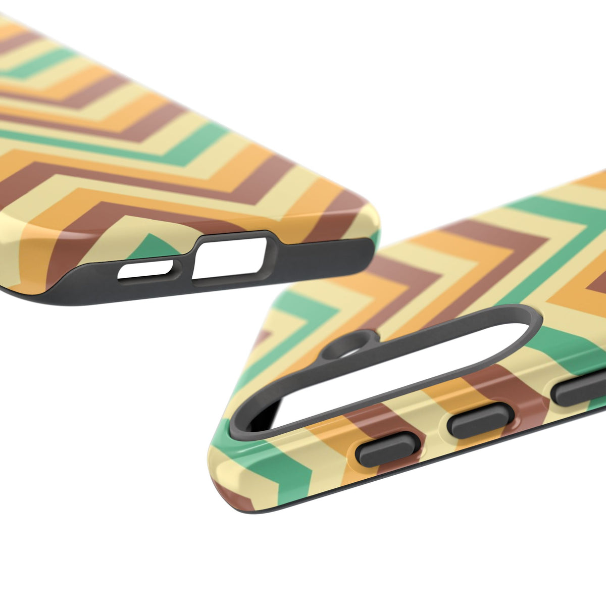 Zig Zags - Brown/Green