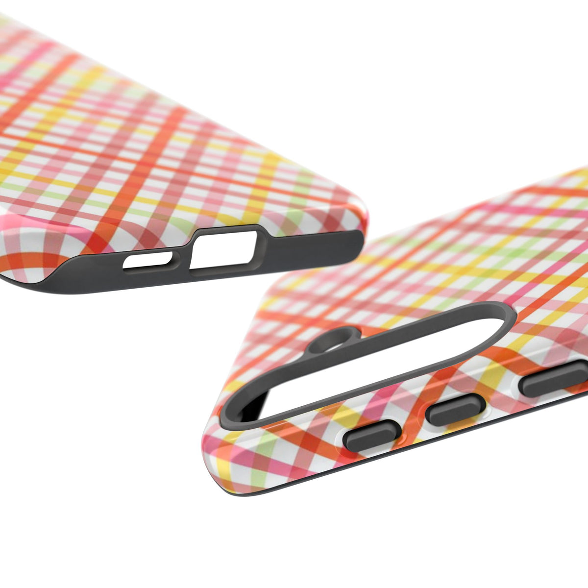 Checked Stripes - Pink/Red/Yellow
