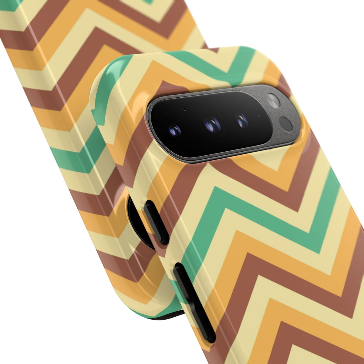 Zig Zags - Brown/Green