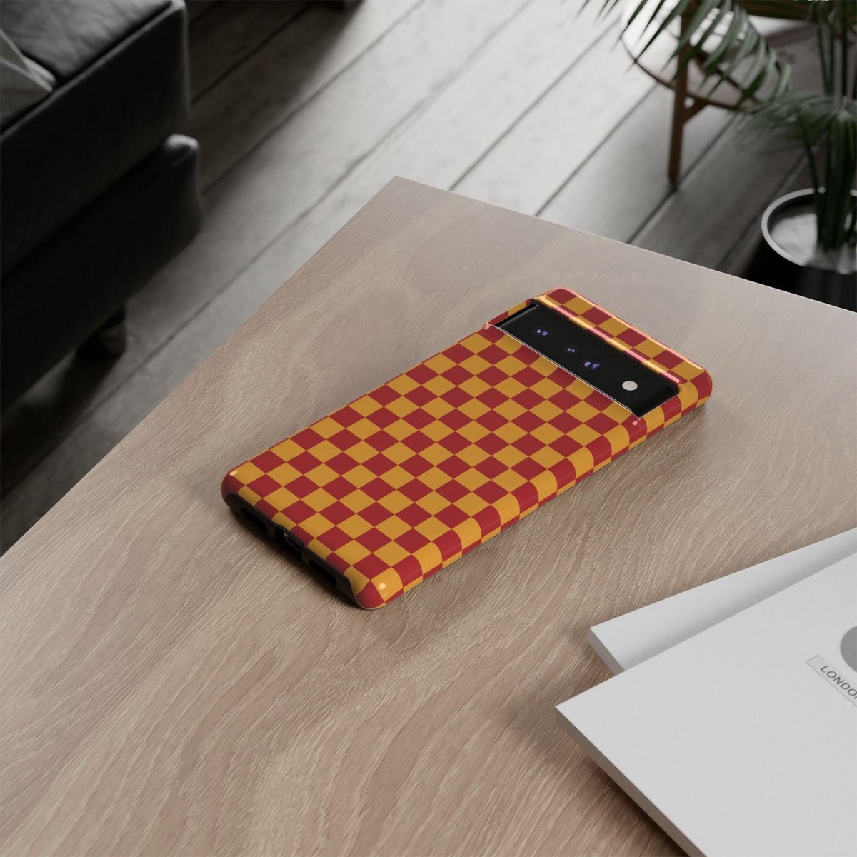Checked - Red/Yellow
