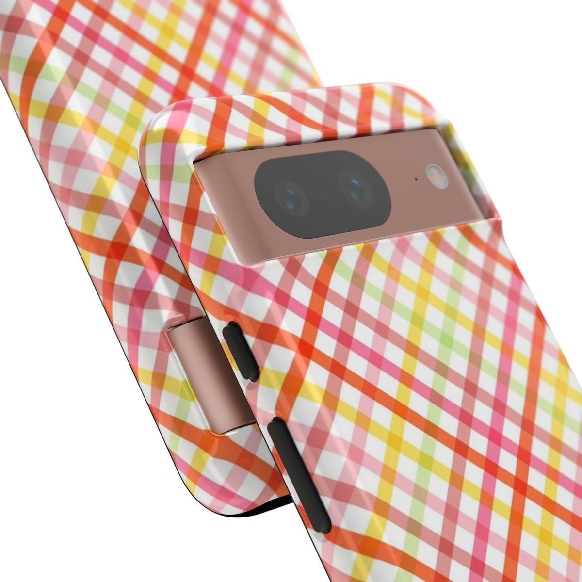 Checked Stripes - Pink/Red/Yellow