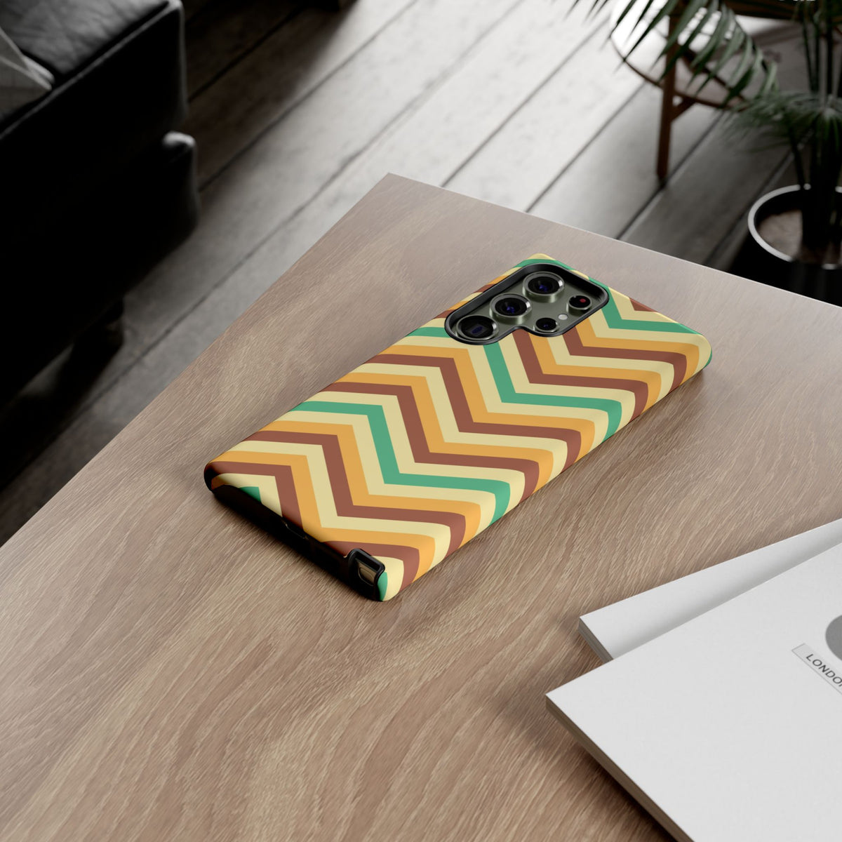 Zig Zags - Brown/Green