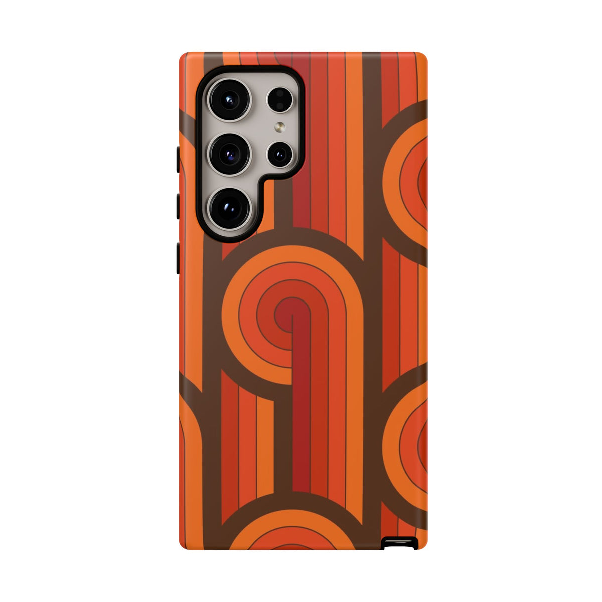 60's Wallpaper - Orange/Brown
