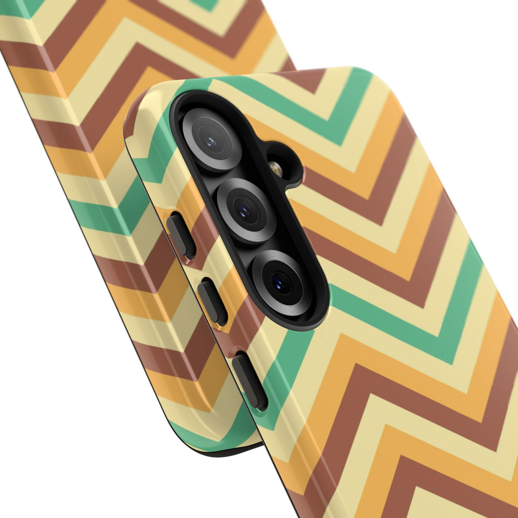 Zig Zags - Brown/Green