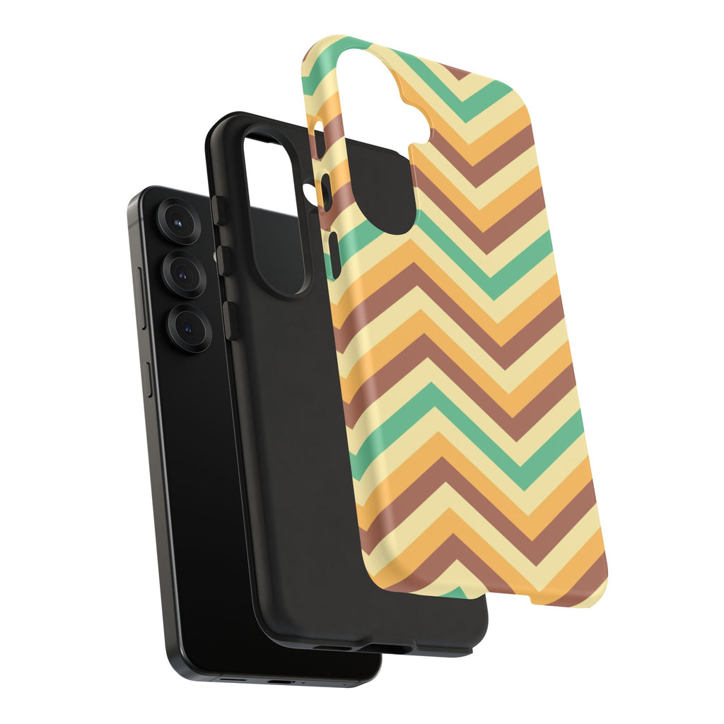Zig Zags - Brown/Green