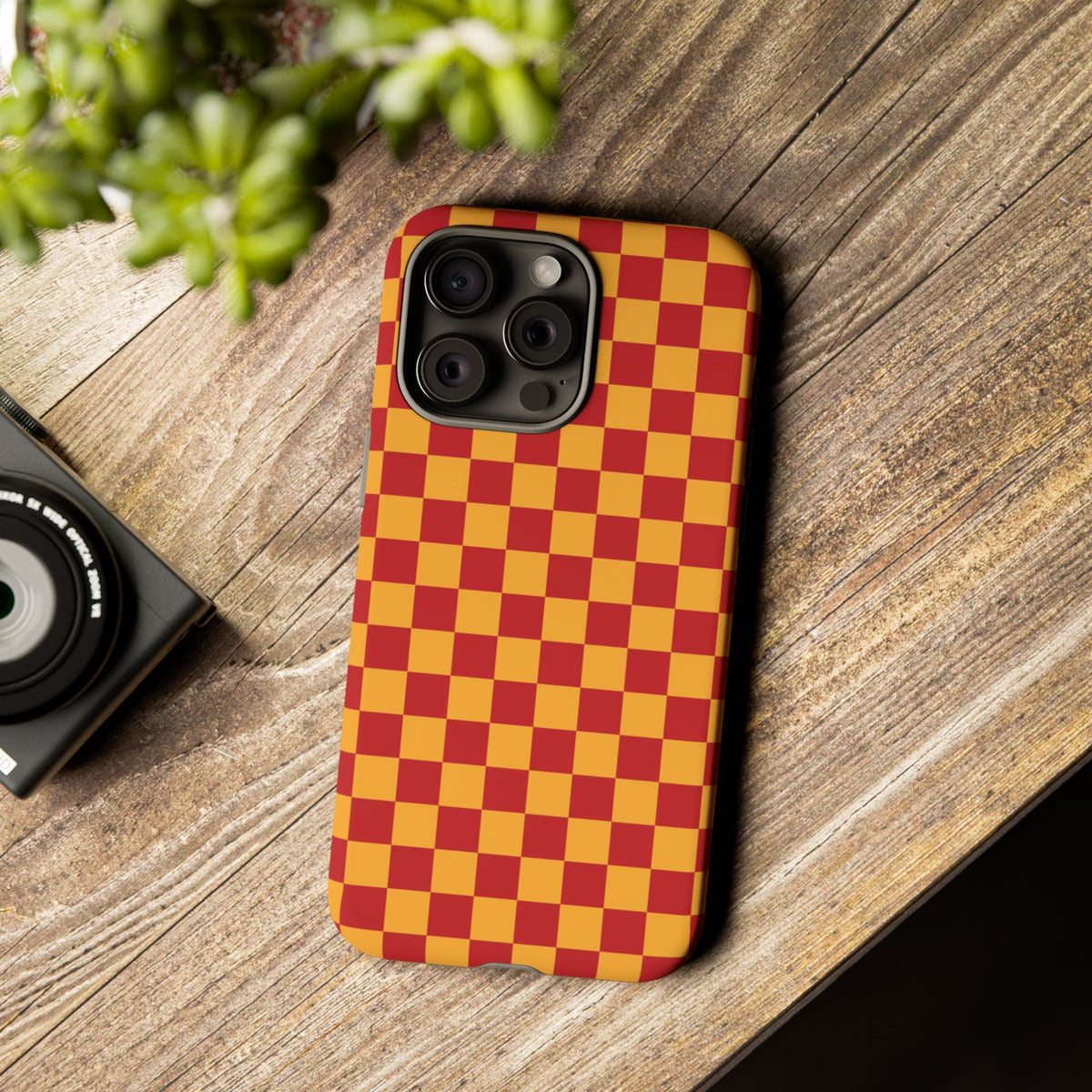 Checked - Red/Yellow