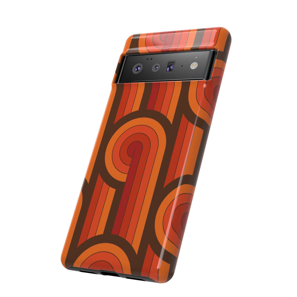 60's Wallpaper - Orange/Brown