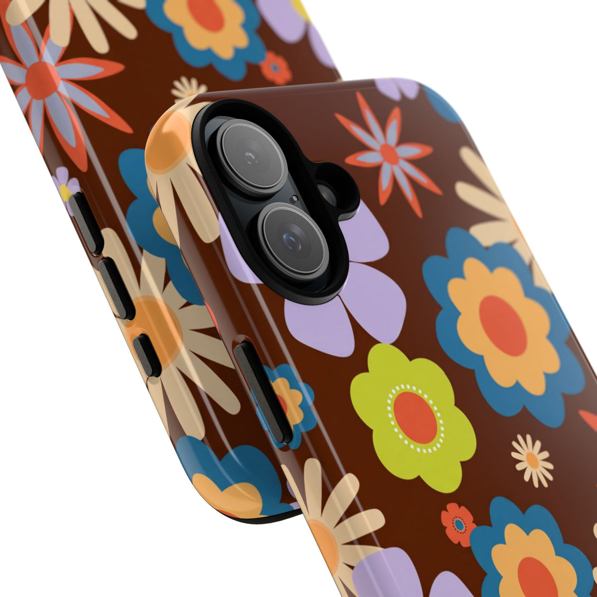 Flowers - Brown/Blue