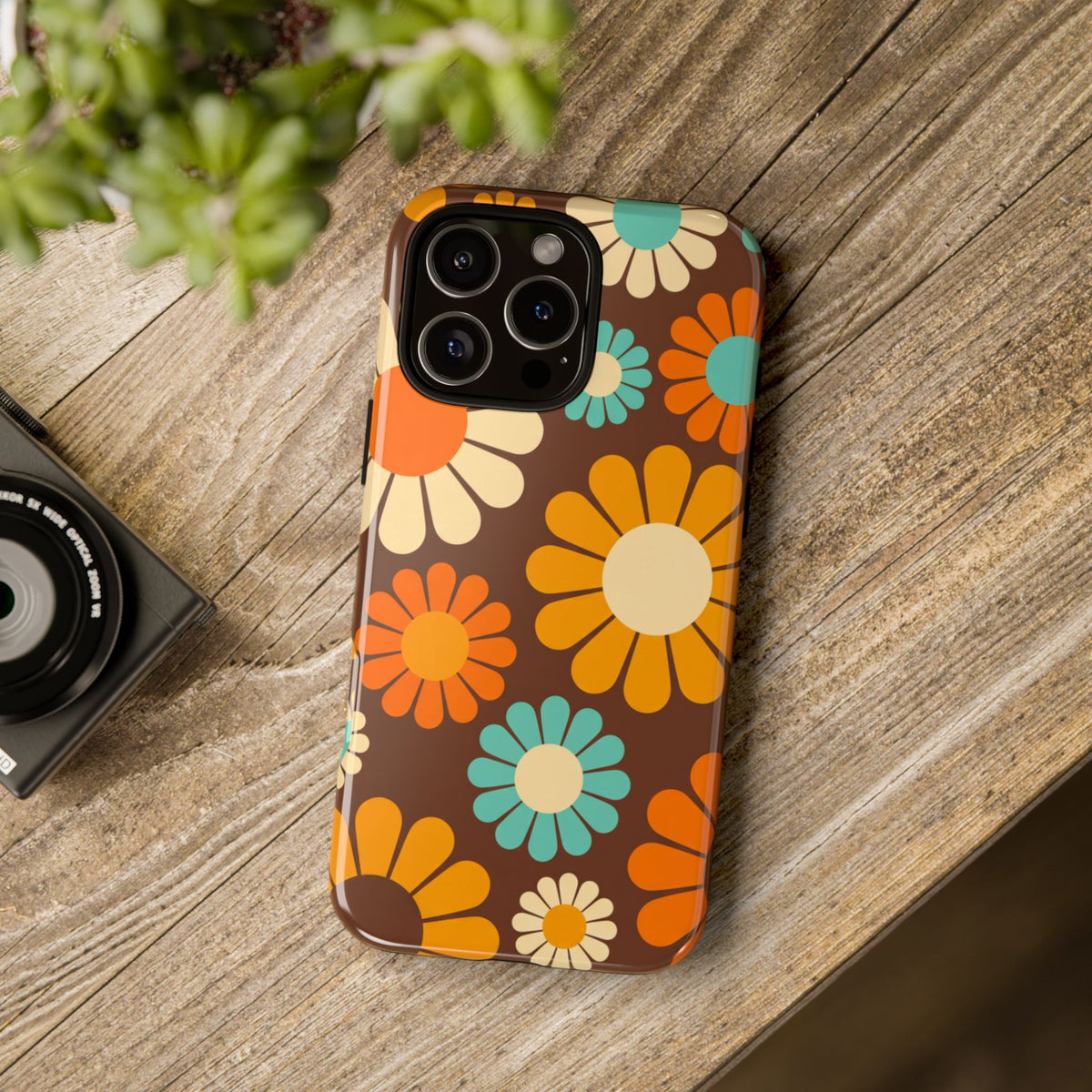 Flowers - Brown/Yellow