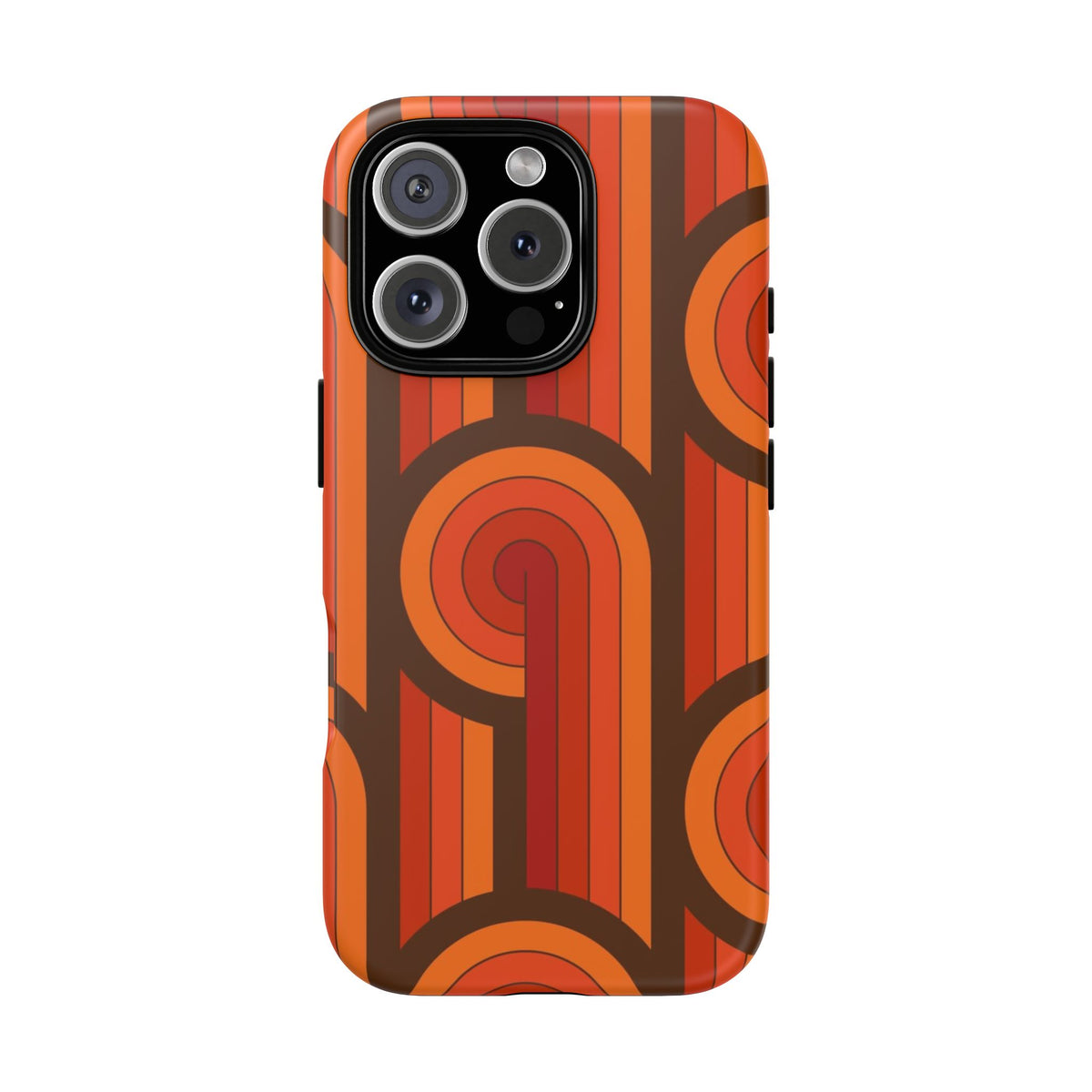 60's Wallpaper - Orange/Brown