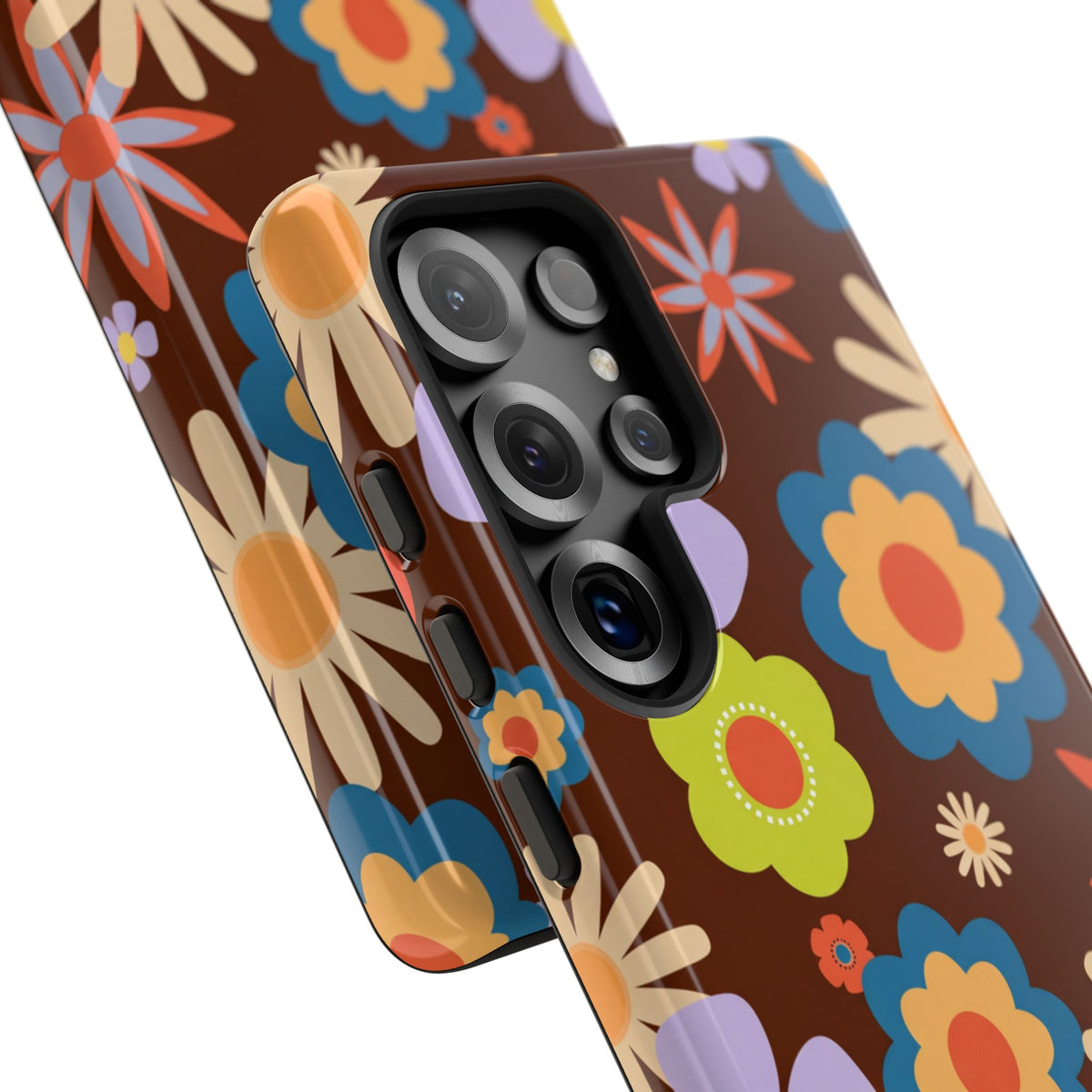 Flowers - Brown/Blue