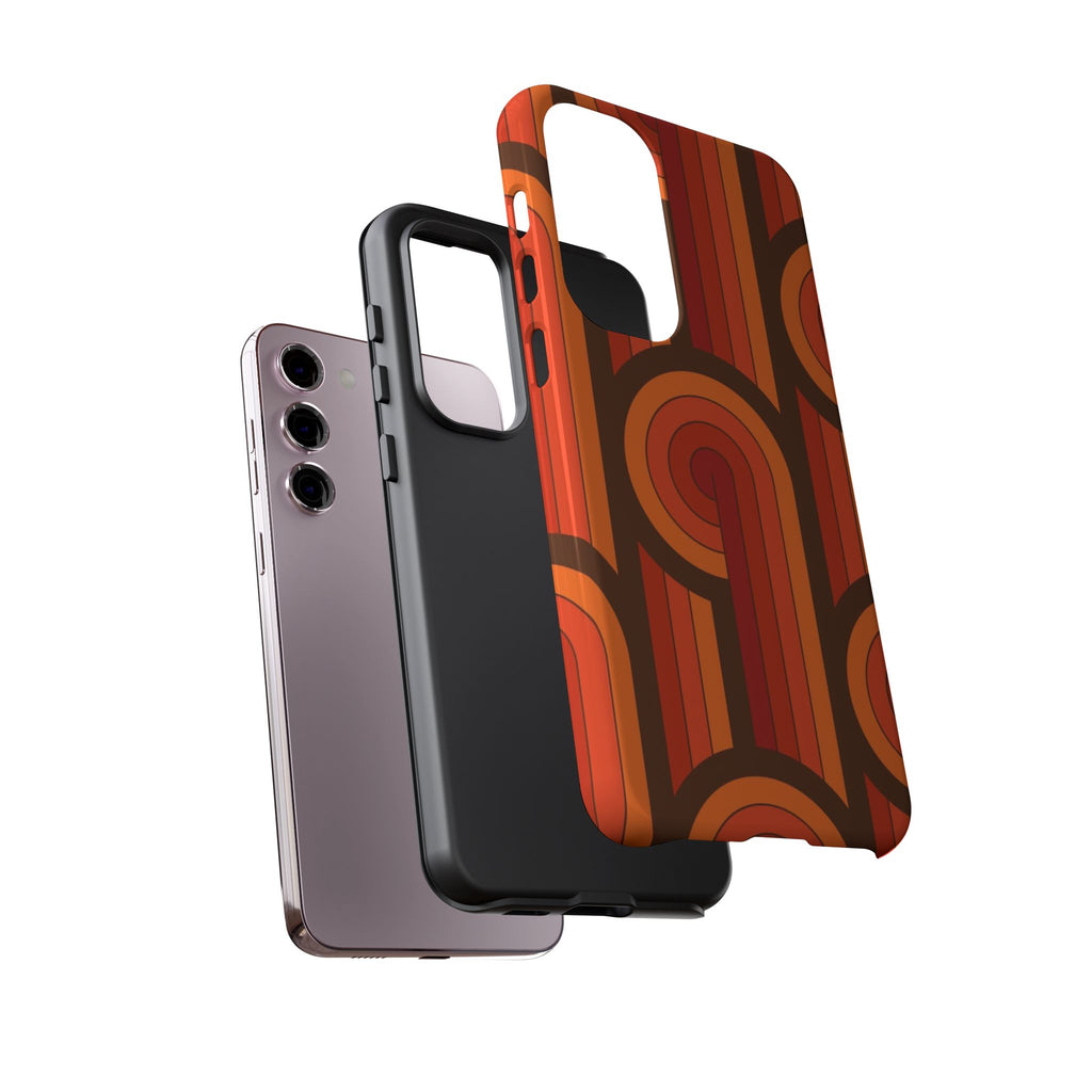 60's Wallpaper - Orange/Brown