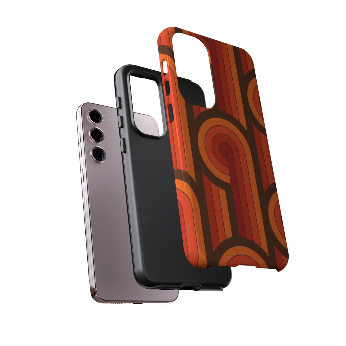 60's Wallpaper - Orange/Brown