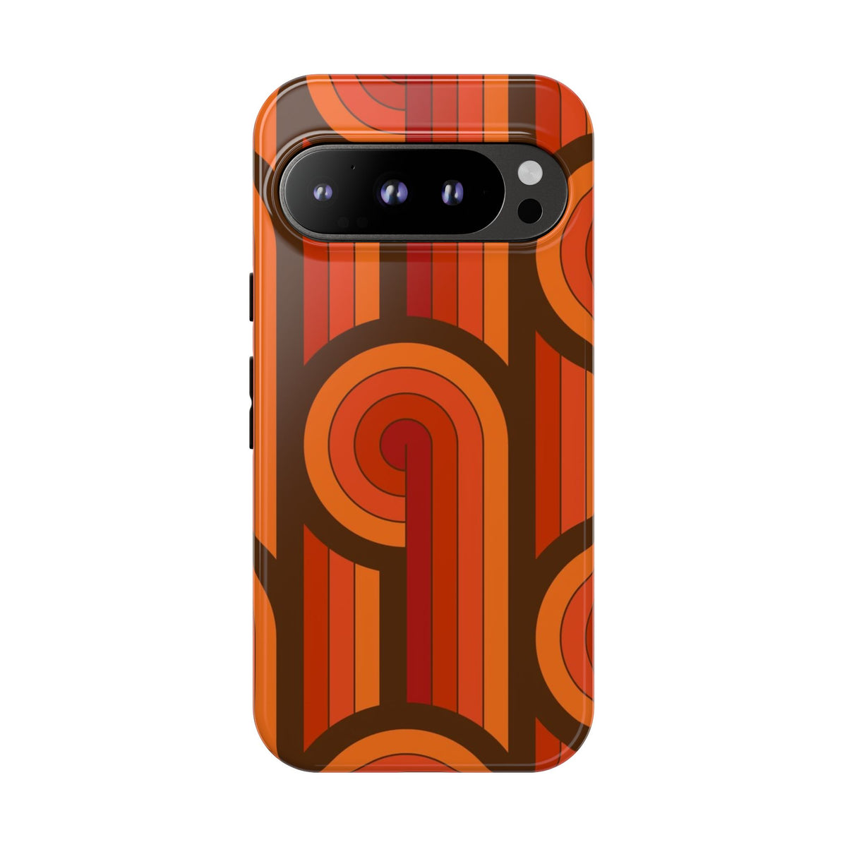 60's Wallpaper - Orange/Brown