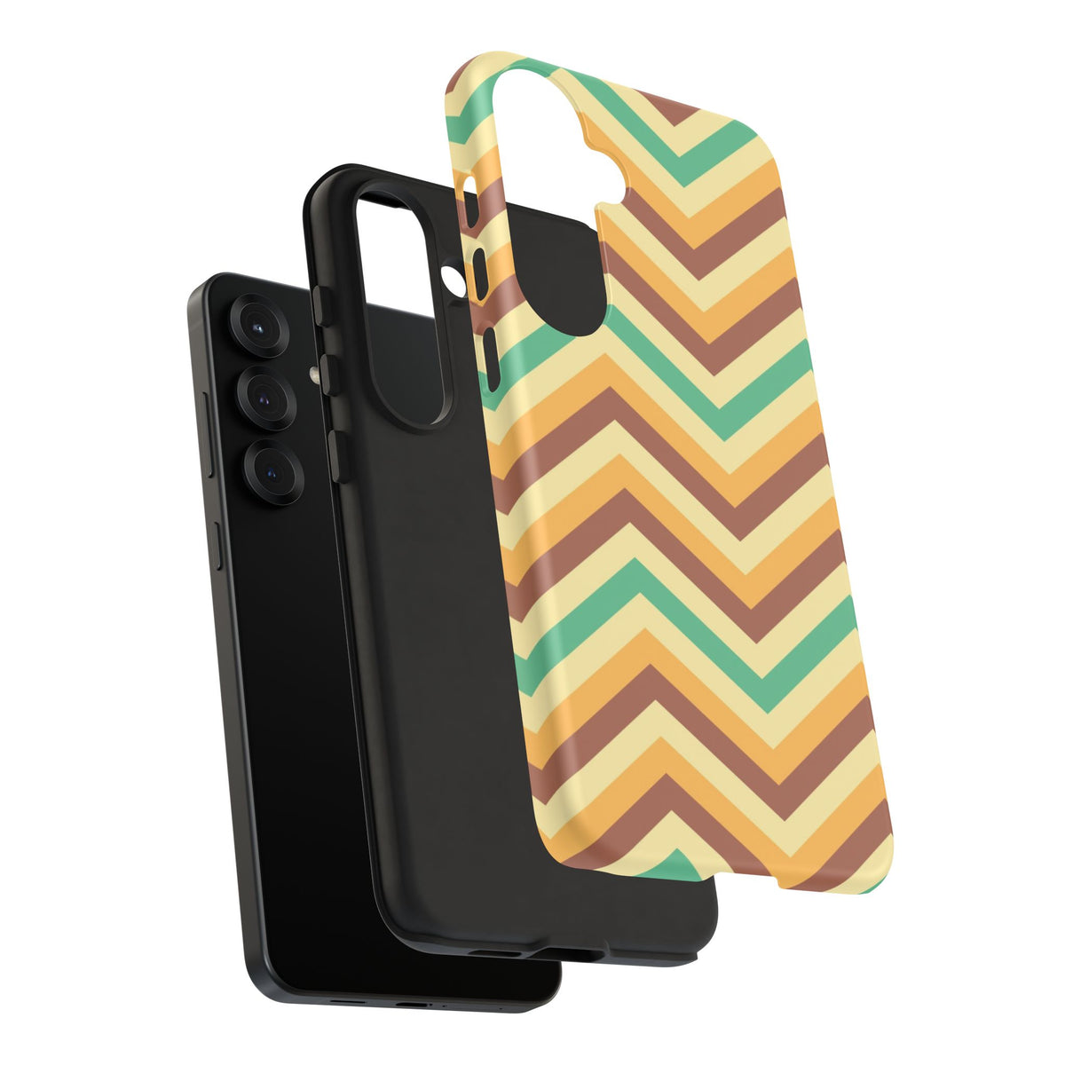 Zig Zags - Brown/Green