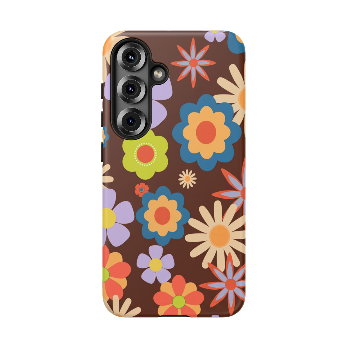 Flowers - Brown/Blue