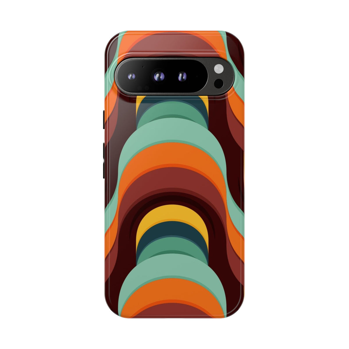 60's Wallpaper - Orange/Blue