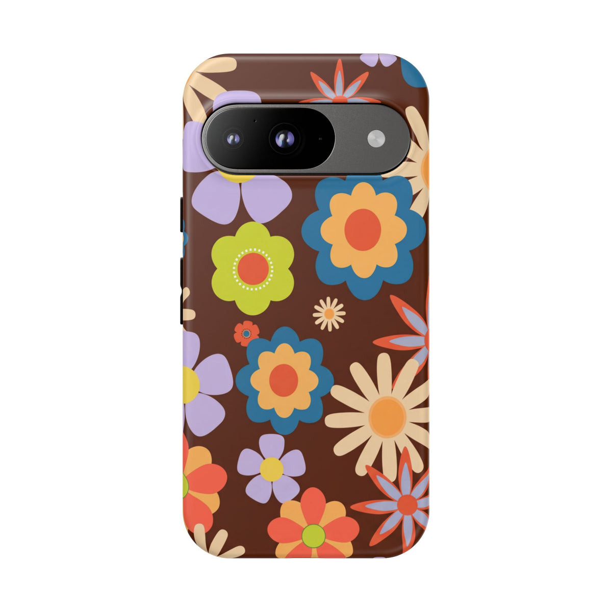 Flowers - Brown/Blue