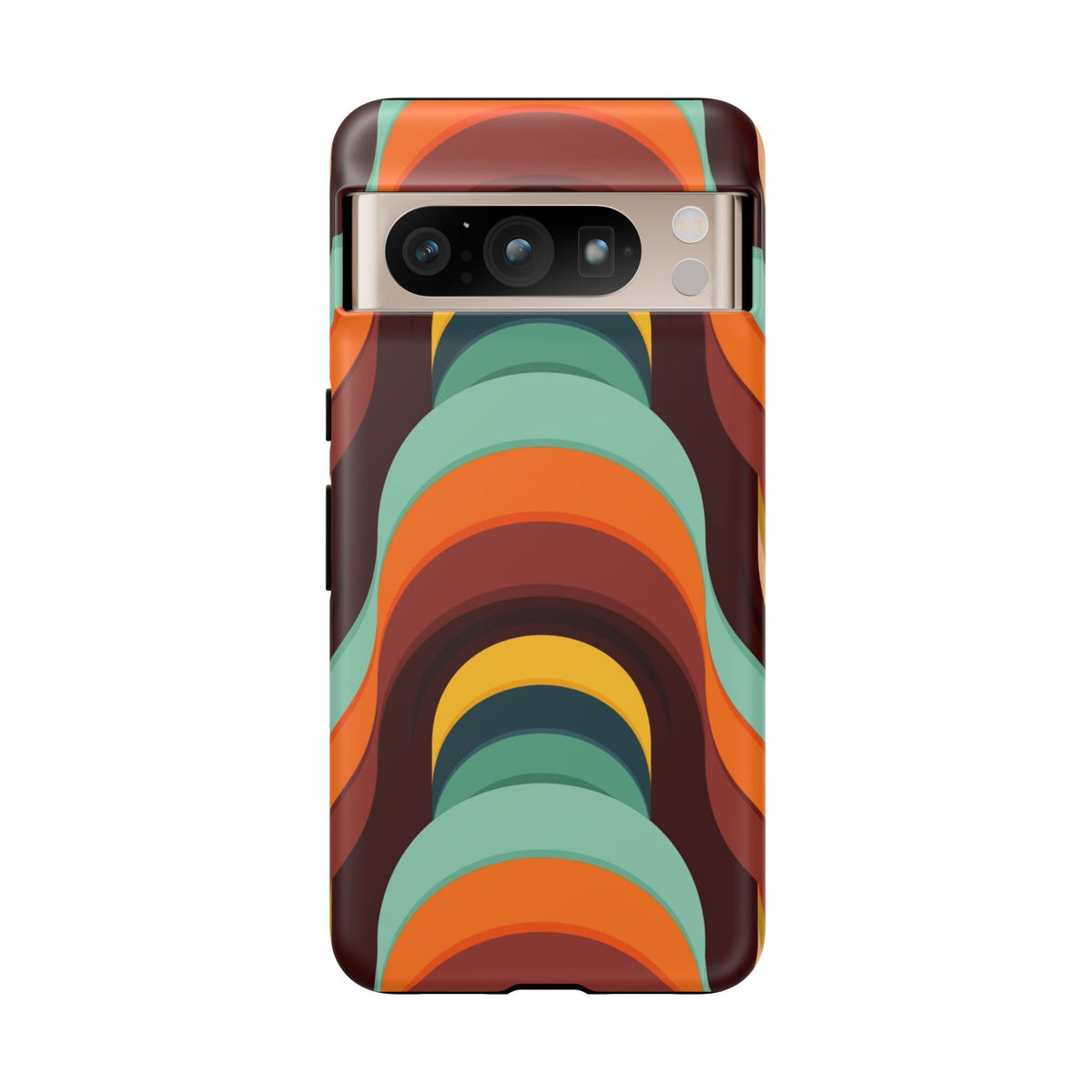 60's Wallpaper - Orange/Blue