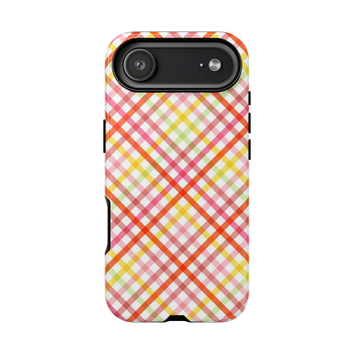Checked Stripes - Pink/Red/Yellow