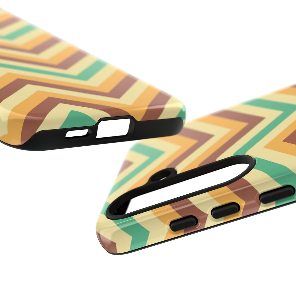 Zig Zags - Brown/Green