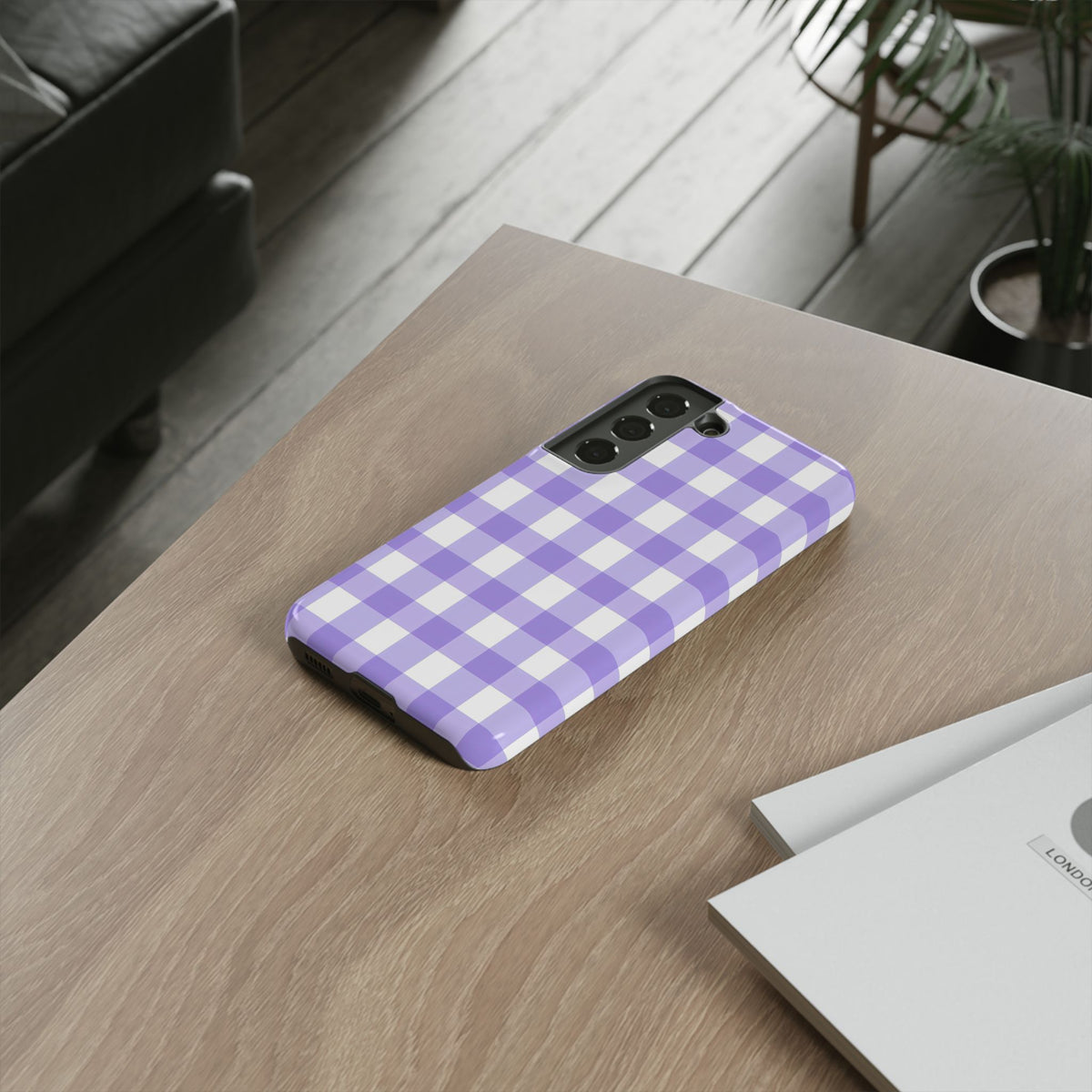 Checked - Lavender