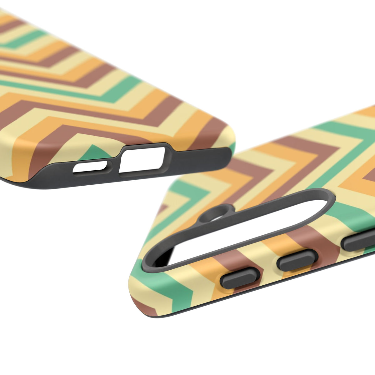 Zig Zags - Brown/Green