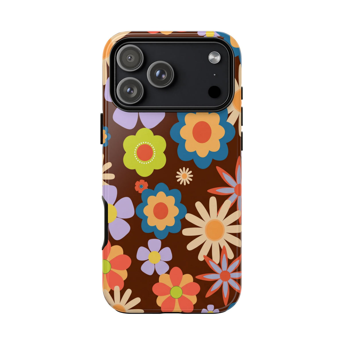 Flowers - Brown/Blue