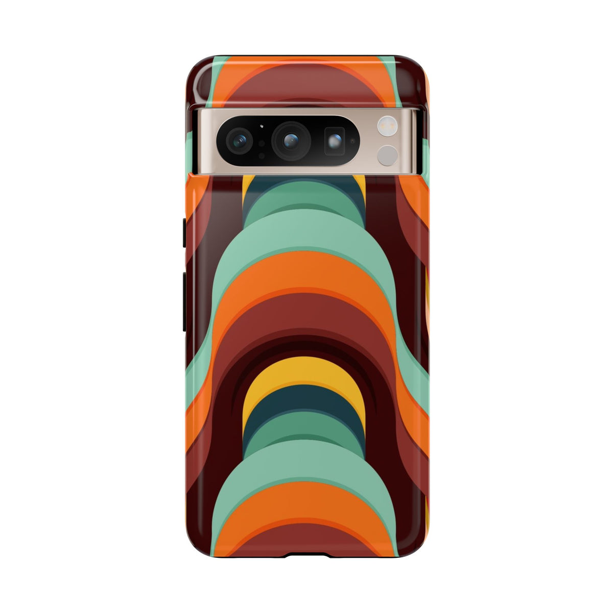 60's Wallpaper - Orange/Blue
