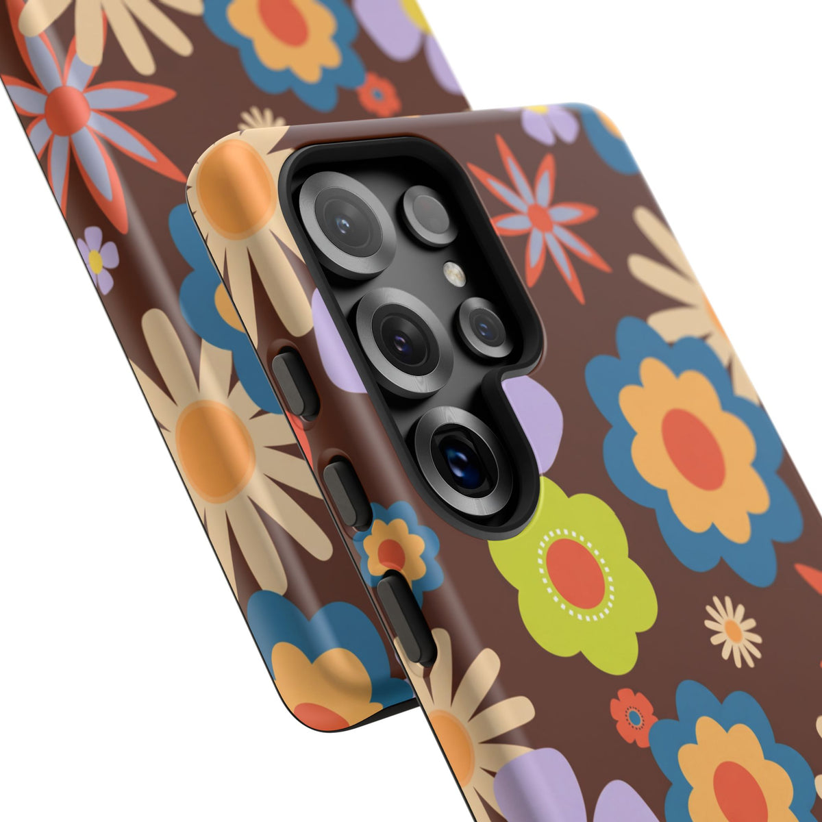 Flowers - Brown/Blue