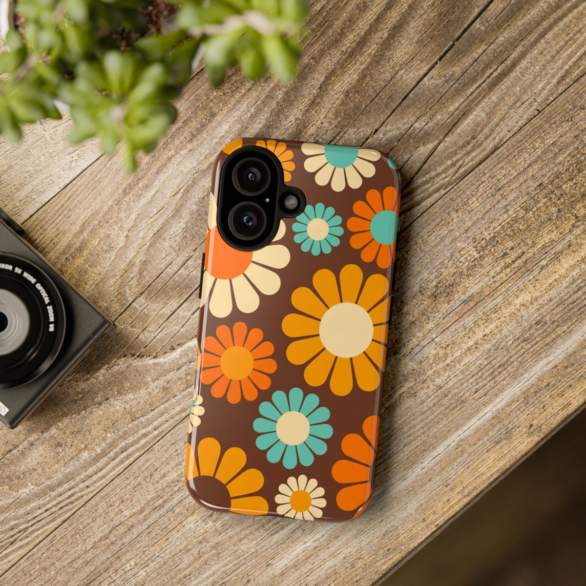Flowers - Brown/Yellow