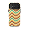 Zig Zags - Brown/Green