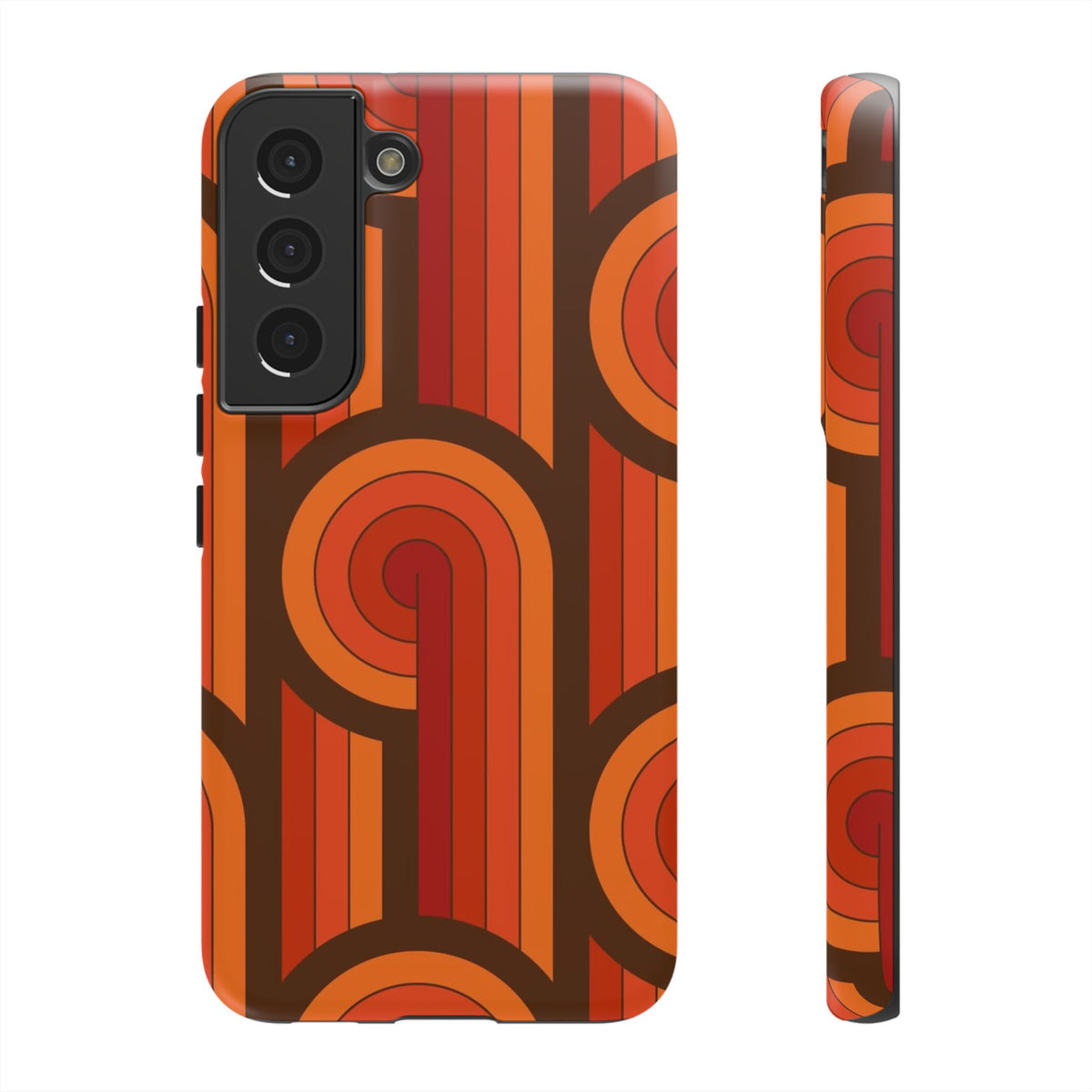 60's Wallpaper - Orange/Brown