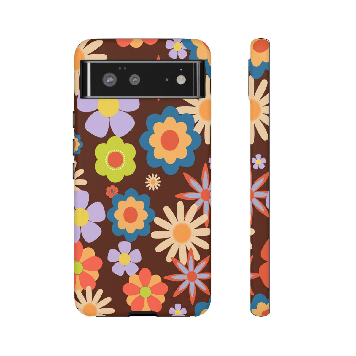Flowers - Brown/Blue