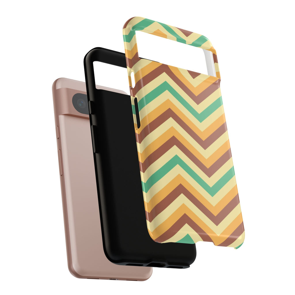 Zig Zags - Brown/Green