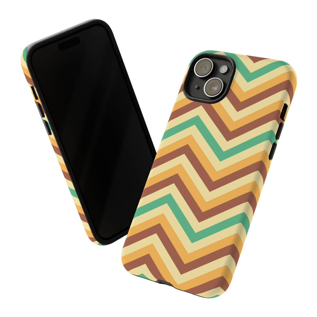 Zig Zags - Brown/Green