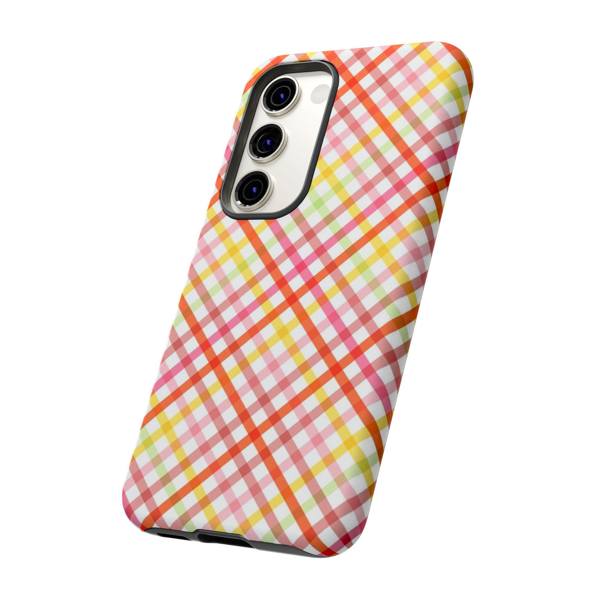 Checked Stripes - Pink/Red/Yellow