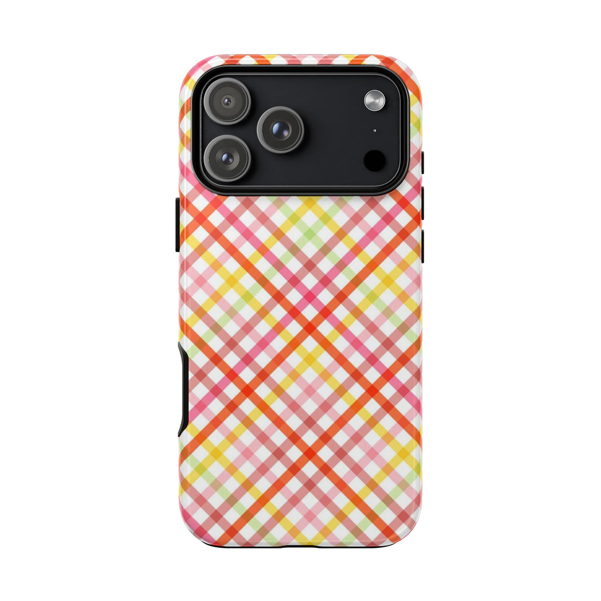 Checked Stripes - Pink/Red/Yellow