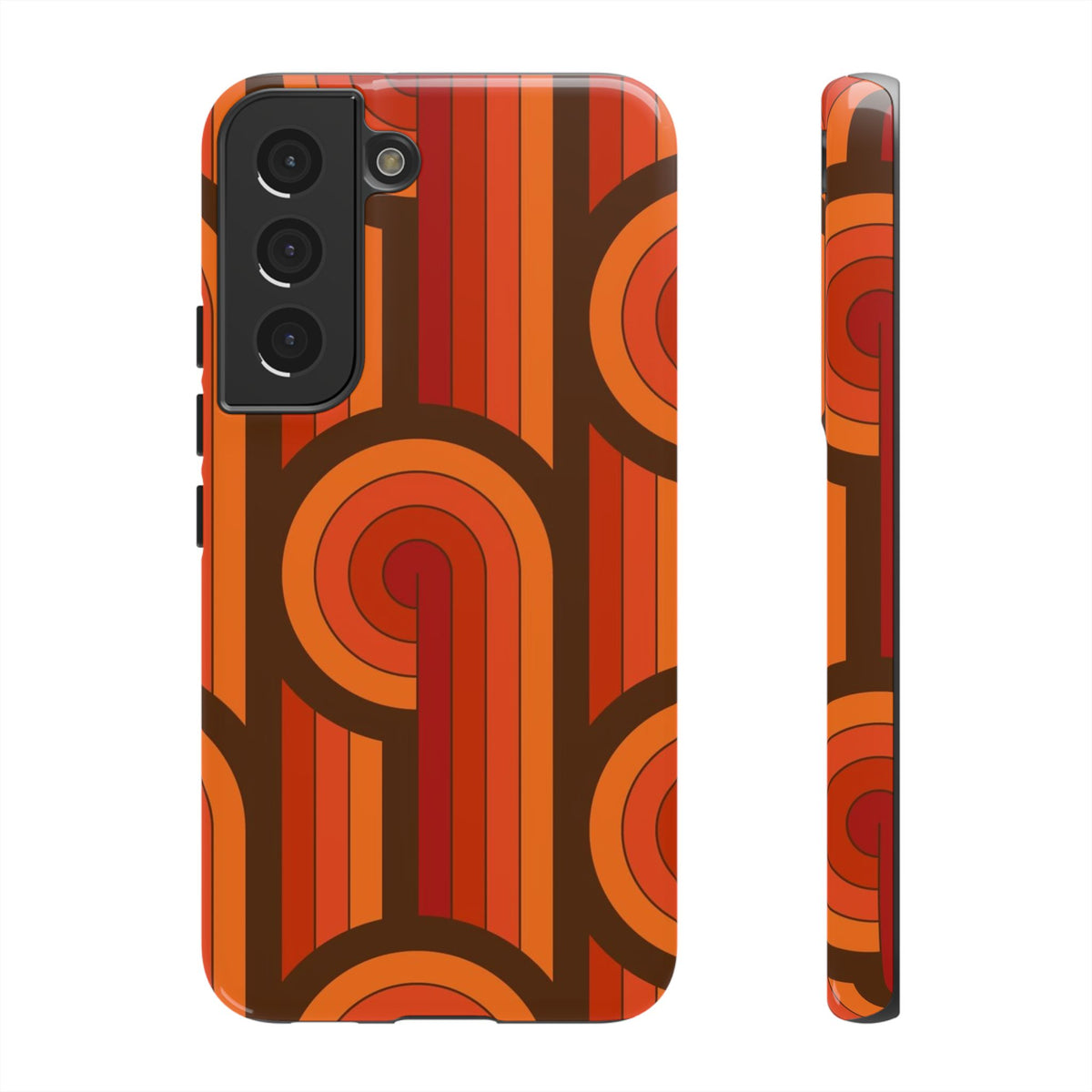 60's Wallpaper - Orange/Brown