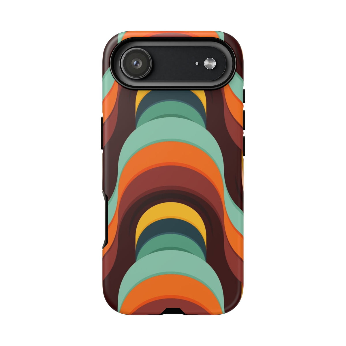 60's Wallpaper - Orange/Blue