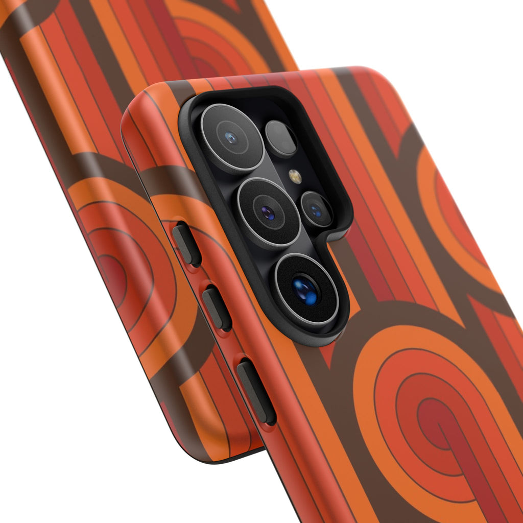 60's Wallpaper - Orange/Brown