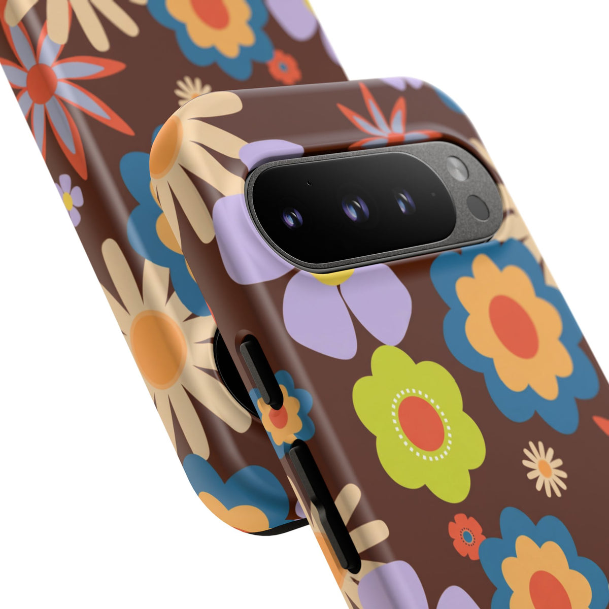 Flowers - Brown/Blue