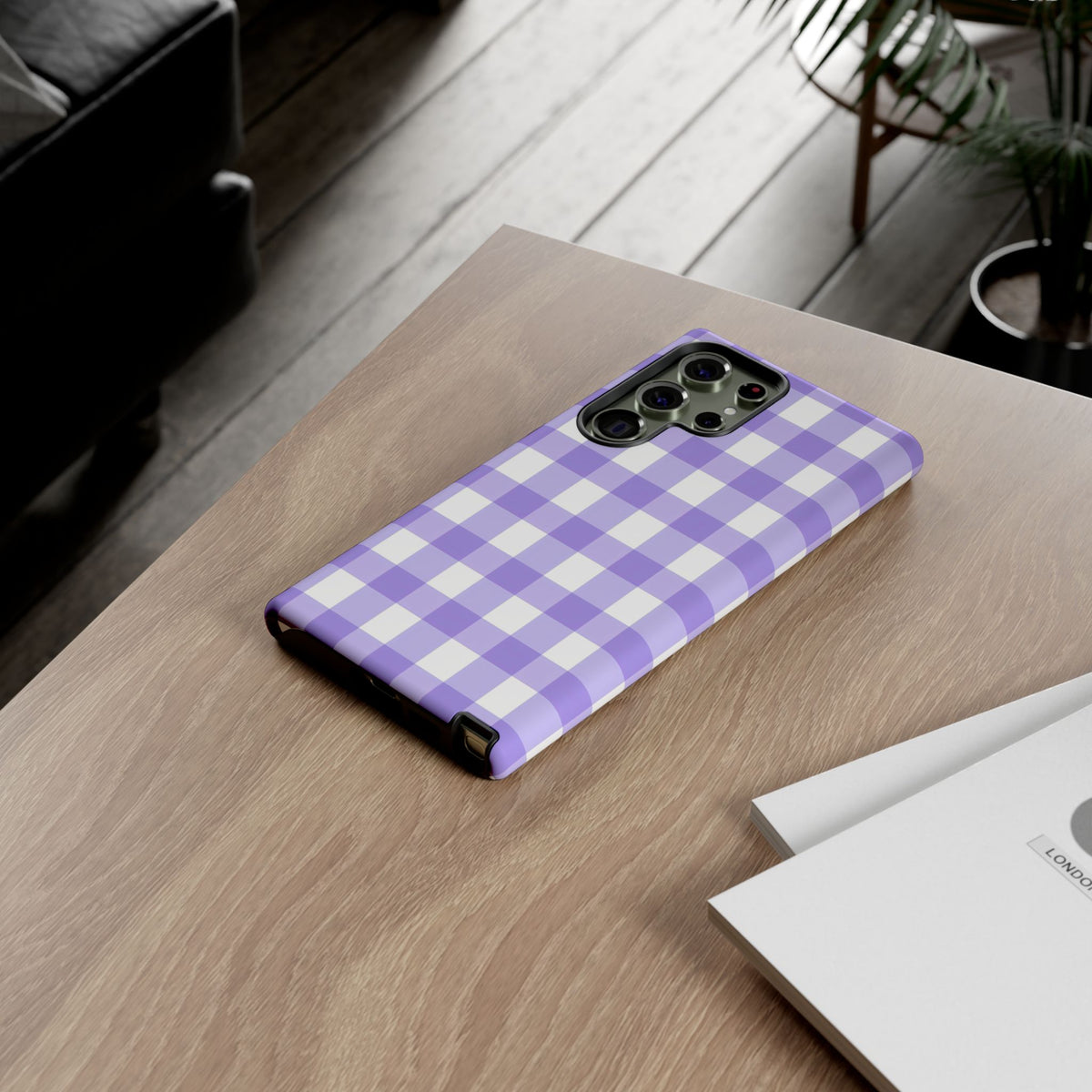 Checked - Lavender