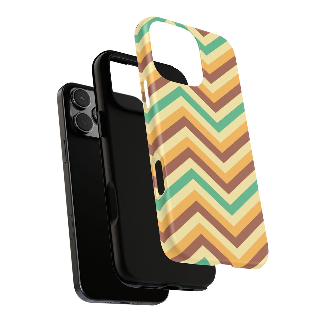 Zig Zags - Brown/Green