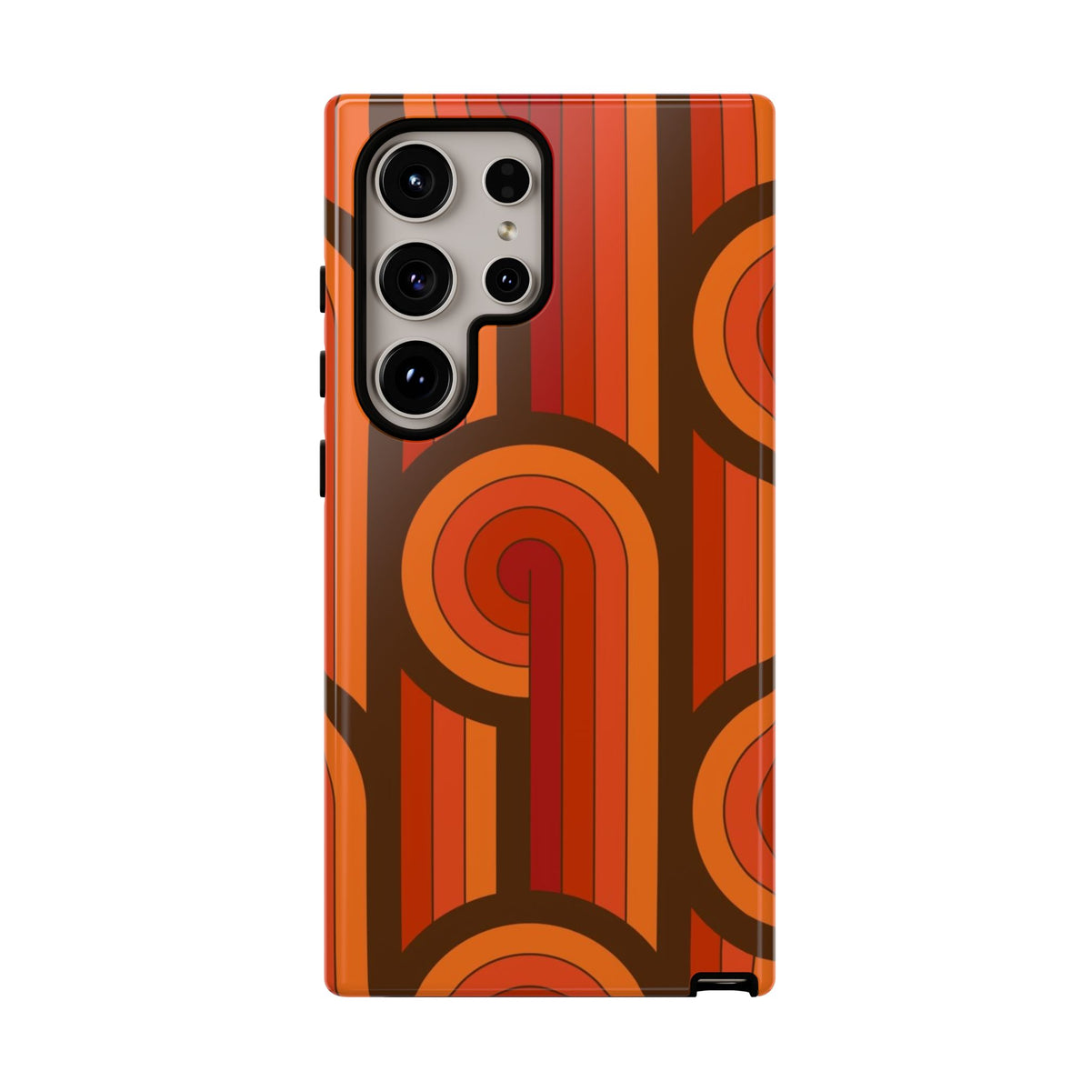 60's Wallpaper - Orange/Brown